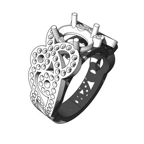Modélisation 3D Rhino de la bague Shéhérazade